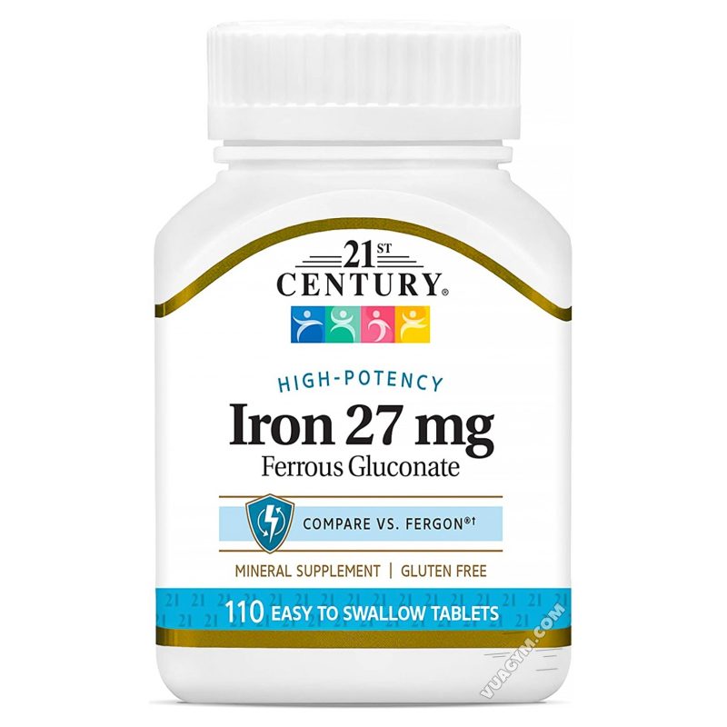 Ảnh sản phẩm 21st Century - Iron 27mg (110 viên)
