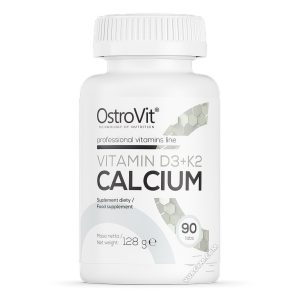 OstroVit - Vitamin D3 + K2 + Calcium (90 viên)